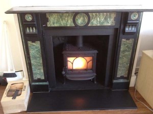 Wood burning stove installer
